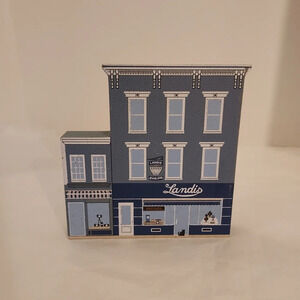 Vintage 2001 The Cat's Meow Landis Jewelry Store Building Shelf Sitter